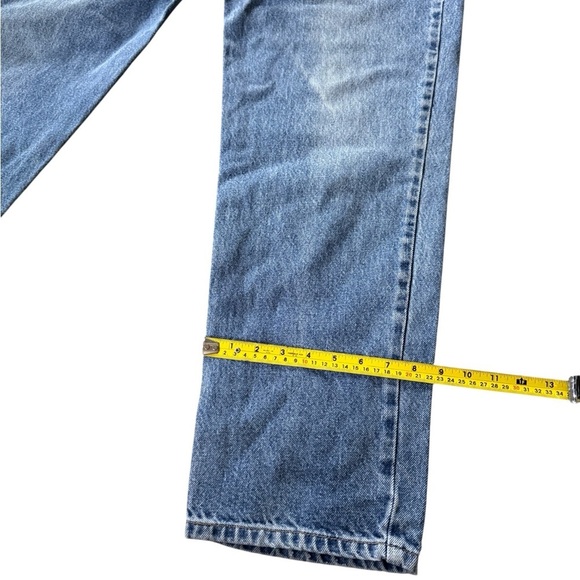 VTG 90s Tommy Hilfiger Tapered Leg Denim Freedom Jeans Men's Size 36X32 EUC - Picture 5 of 9